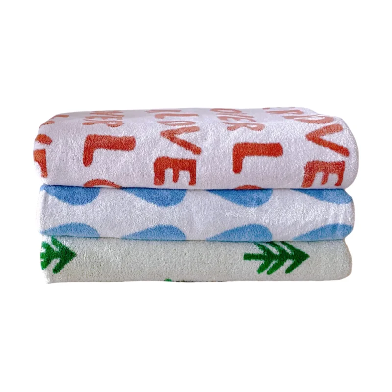 Factory Wholesale Coral Velvet Bath Towels Quick-Drying Soft and Absorbent Microfiber for Home Hotel and Travel