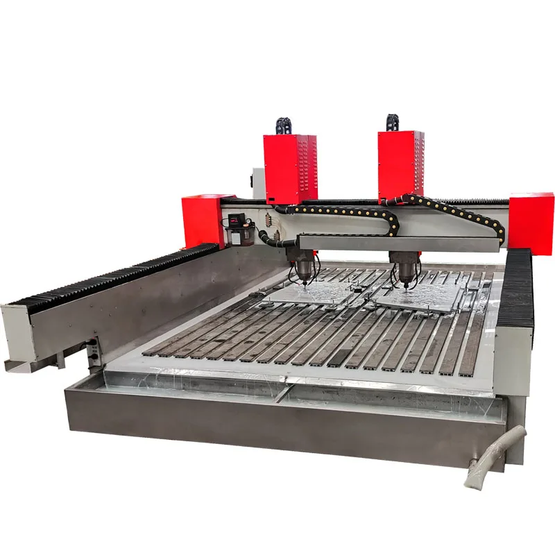 Оптовая продажа из Китая HUALONG; Лидер продаж stonemachinery HLSD-2030-2 Двойные головки станка с ЧПУ гравировальный станок для мрамора и