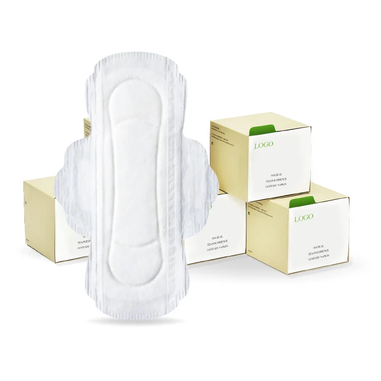 Healthy Biodegradable Sanitary Towels Ultra Thin Sanitary Pad with 100% Organic Cotton