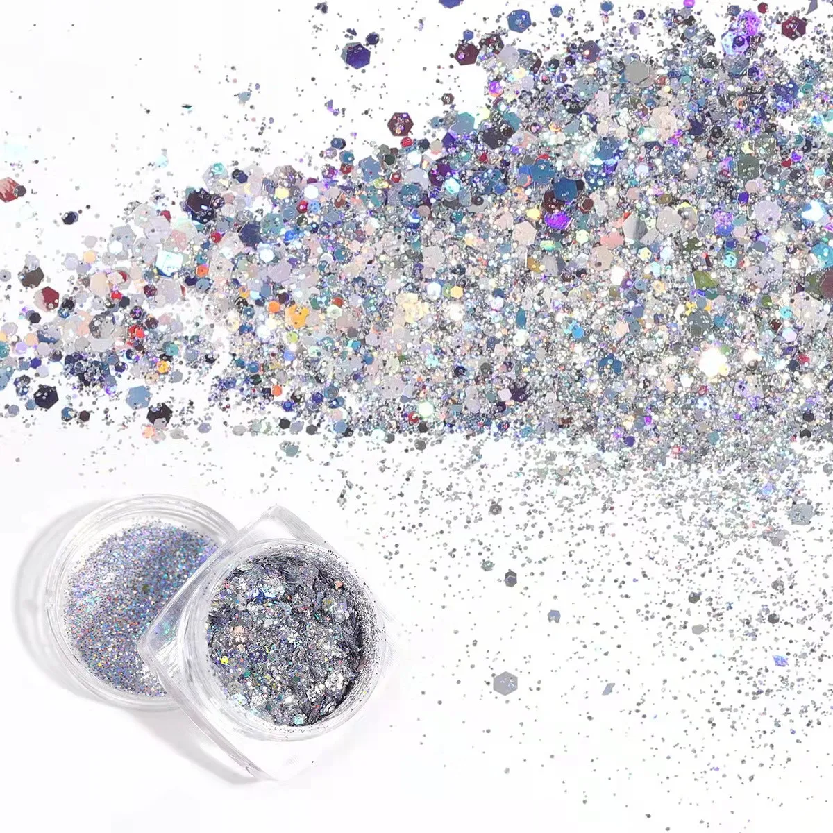 High Quality Multicolor Loose Holographic Glitter Cosmetic for Women Eye Face Luxury Nail Sequins Eye makeup sequins