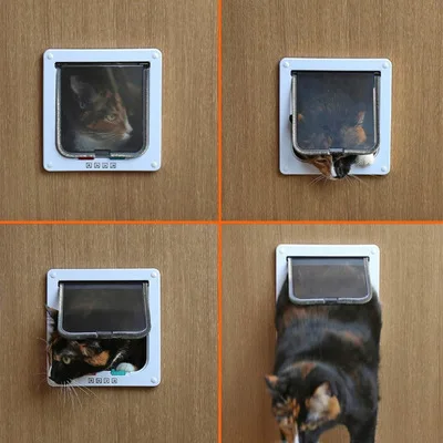 
Factory Direct Sale Small Plastic Cat Pet Flat Gate Door 