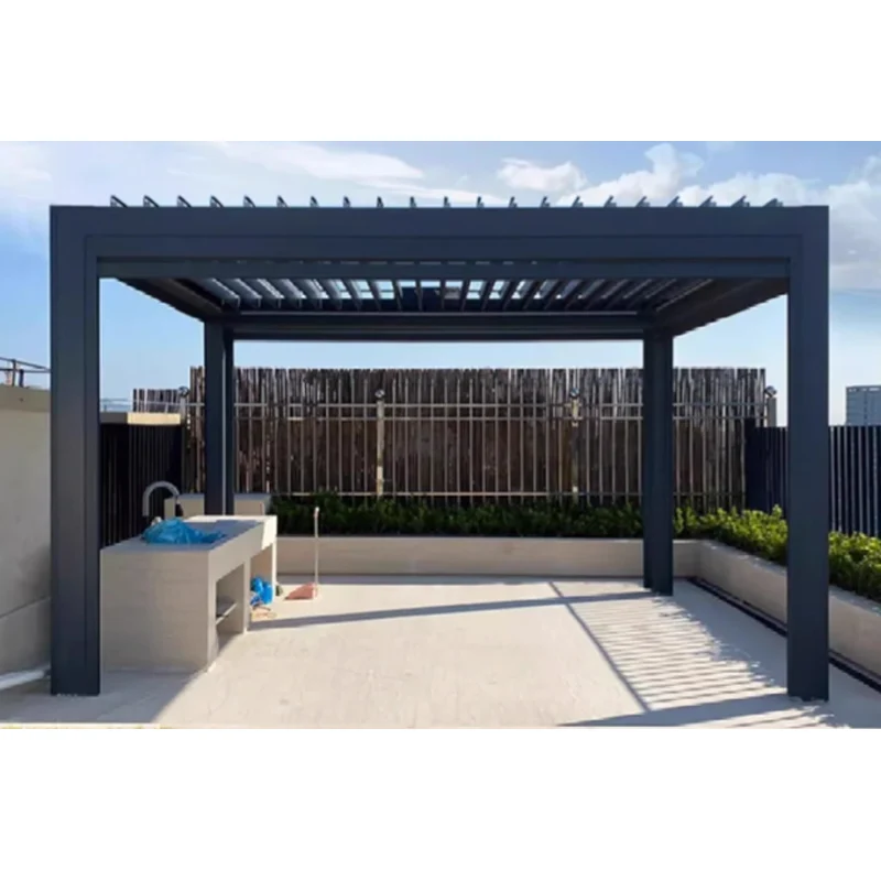 Luxury Modern Outdoor Garden Aluminum metal 3x3m pergolas and gazebos