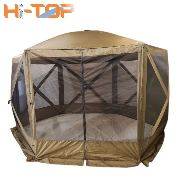 Hitop Heavy Duty Inflatable Tents Gonflable De Camping Outdoor Waterproof Pop up Tent Mesh Walls