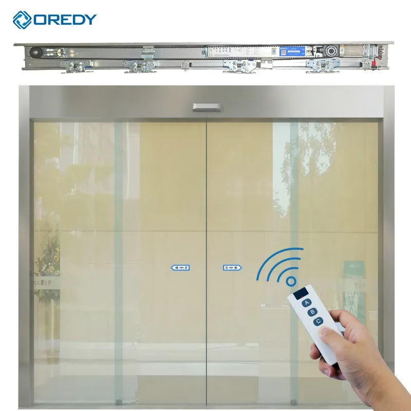 OREDY 150 door automatic sliding system aluminum opener with high sensitive sensor