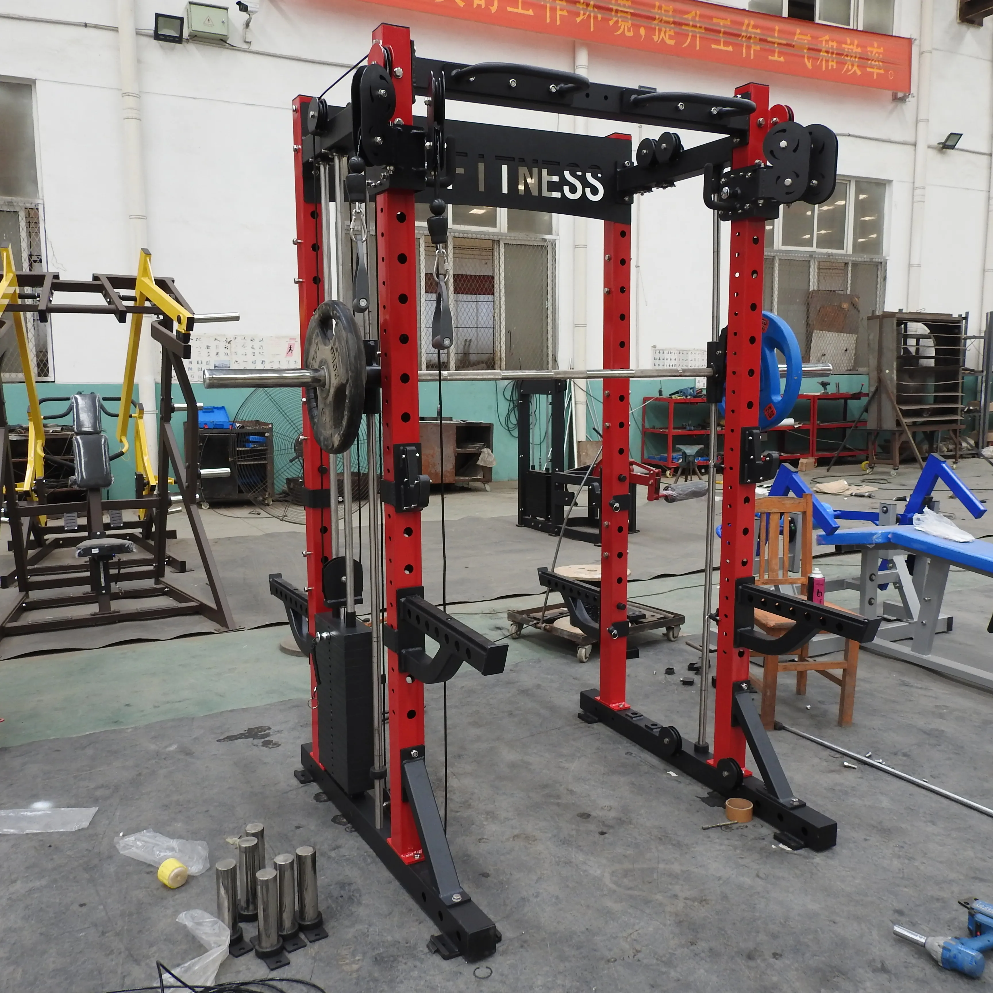 dleap fitness Gym Rack Commercial Gym Home Fitness Equipment  Strength Half Power Rack
