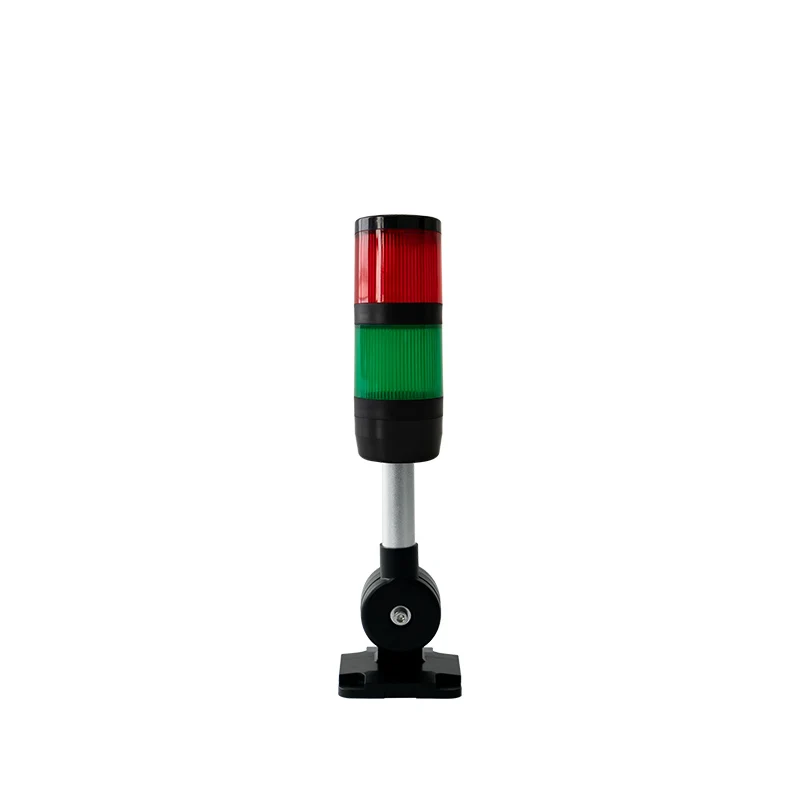 24v DC 2 layers 2colors red green led equipment signal tower warning light without buzzer