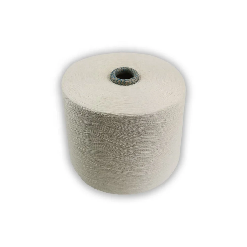 blended yarn with 55% hemp and 45% cotton 21S customized color hemp cotton blended yarn for cloth