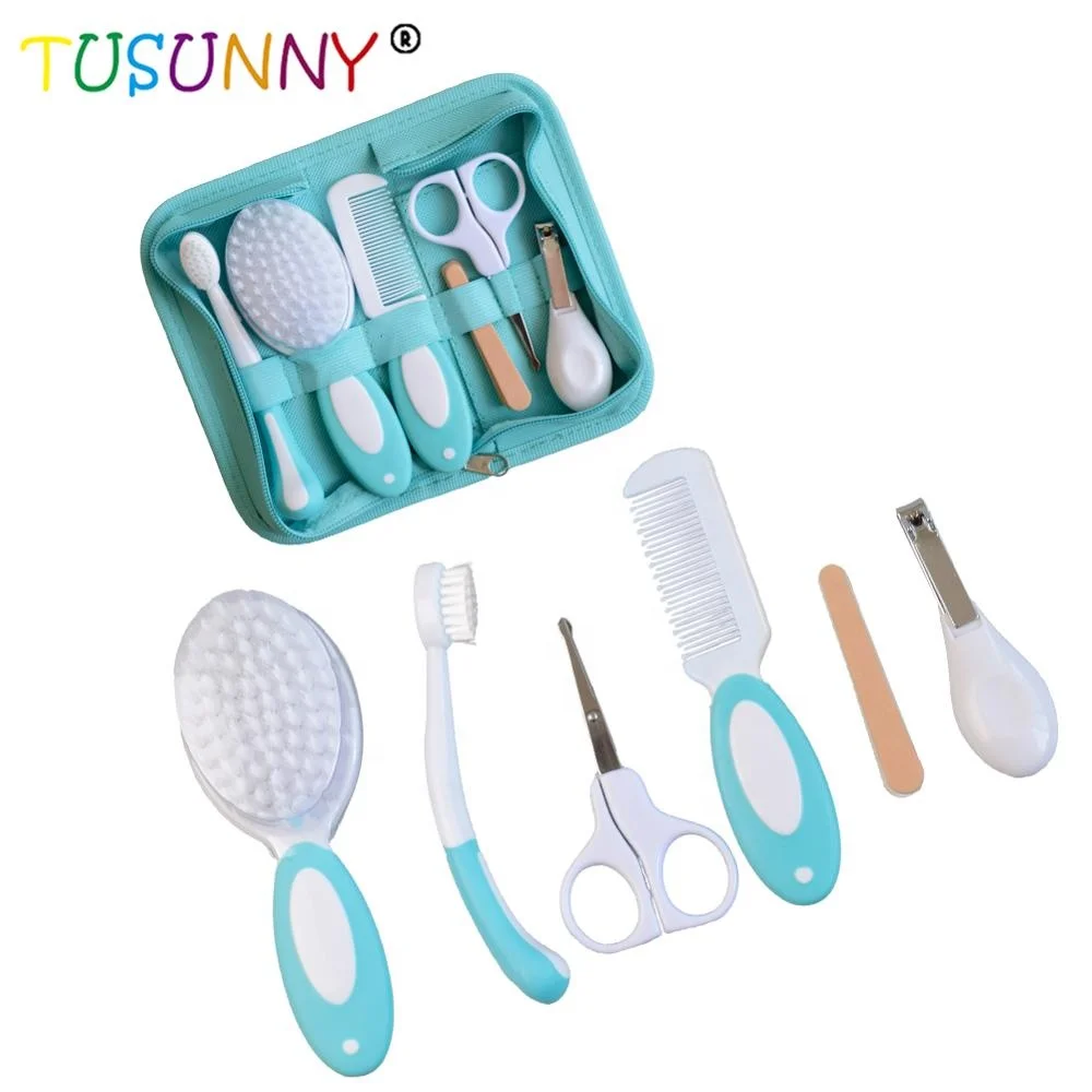 9 Pcs Baby Health And Grooming Kit Travel Portable Baby Care Grooming Kit