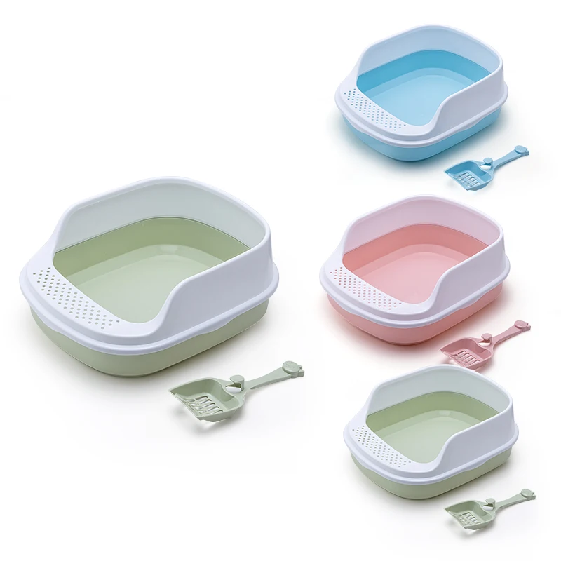 
Factory direct Pet Clean Up Products Plastic Large Space Training Self Cleaning Cat Toilet 