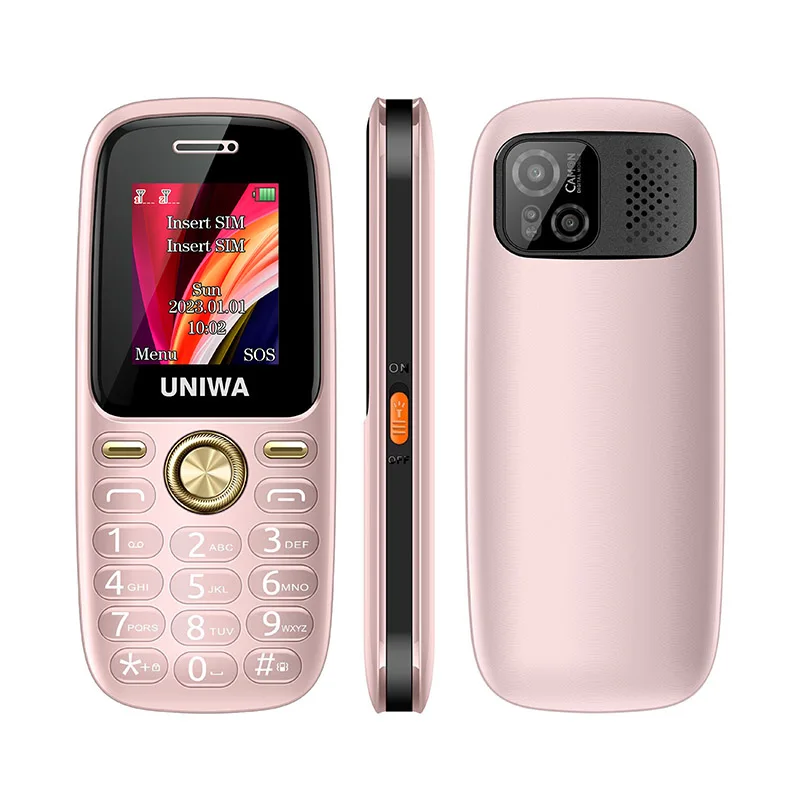 OEM Feature Phone UNIWA U36A 1.77 inch Screen cell phone Dual SIM Fashion Keypad Mobile Phone with Big Battery