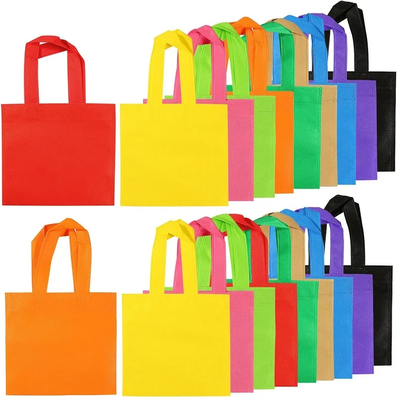 Reusable Non-woven Bag Birthday Party Tote Easter Egg Hunt Jute with Handles for Party Favor Eco Friendly Non Woven Fabric