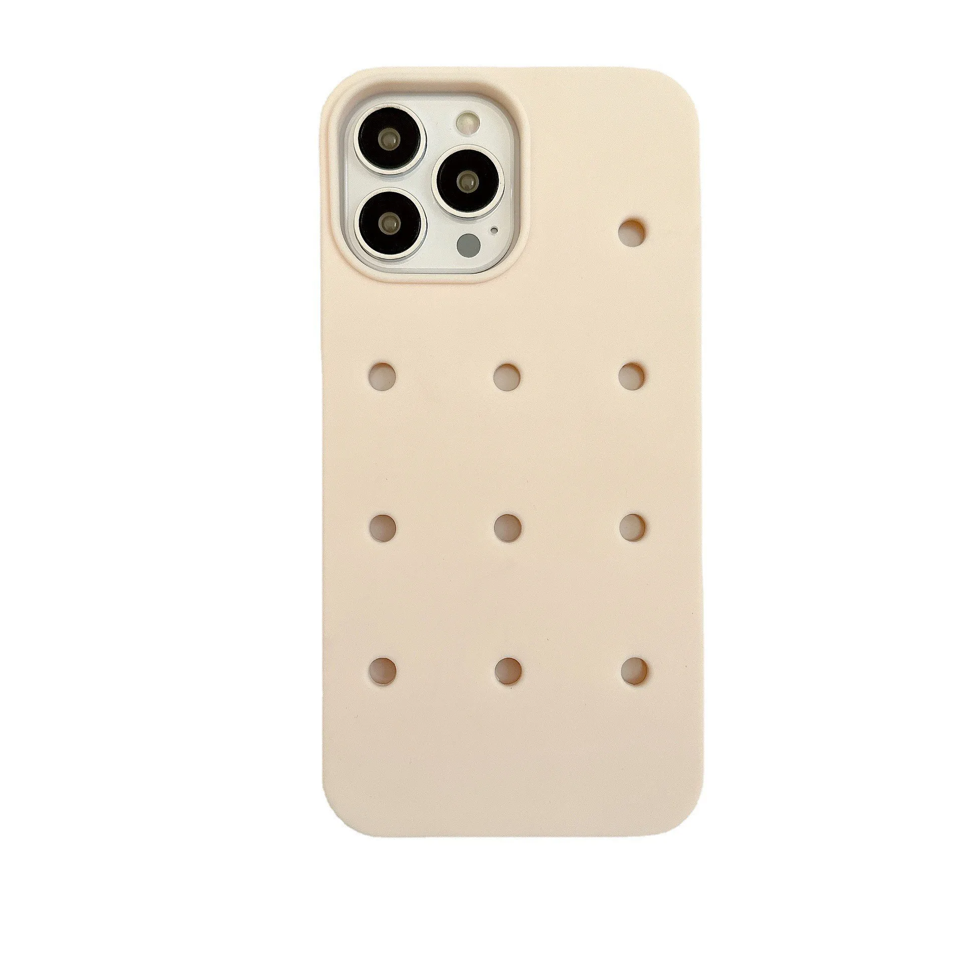 Hot Selling Shockproof 3D DIY Soft Rubber Cute Mobile Phone Case for Croc Charms for iPhone 16 Plus