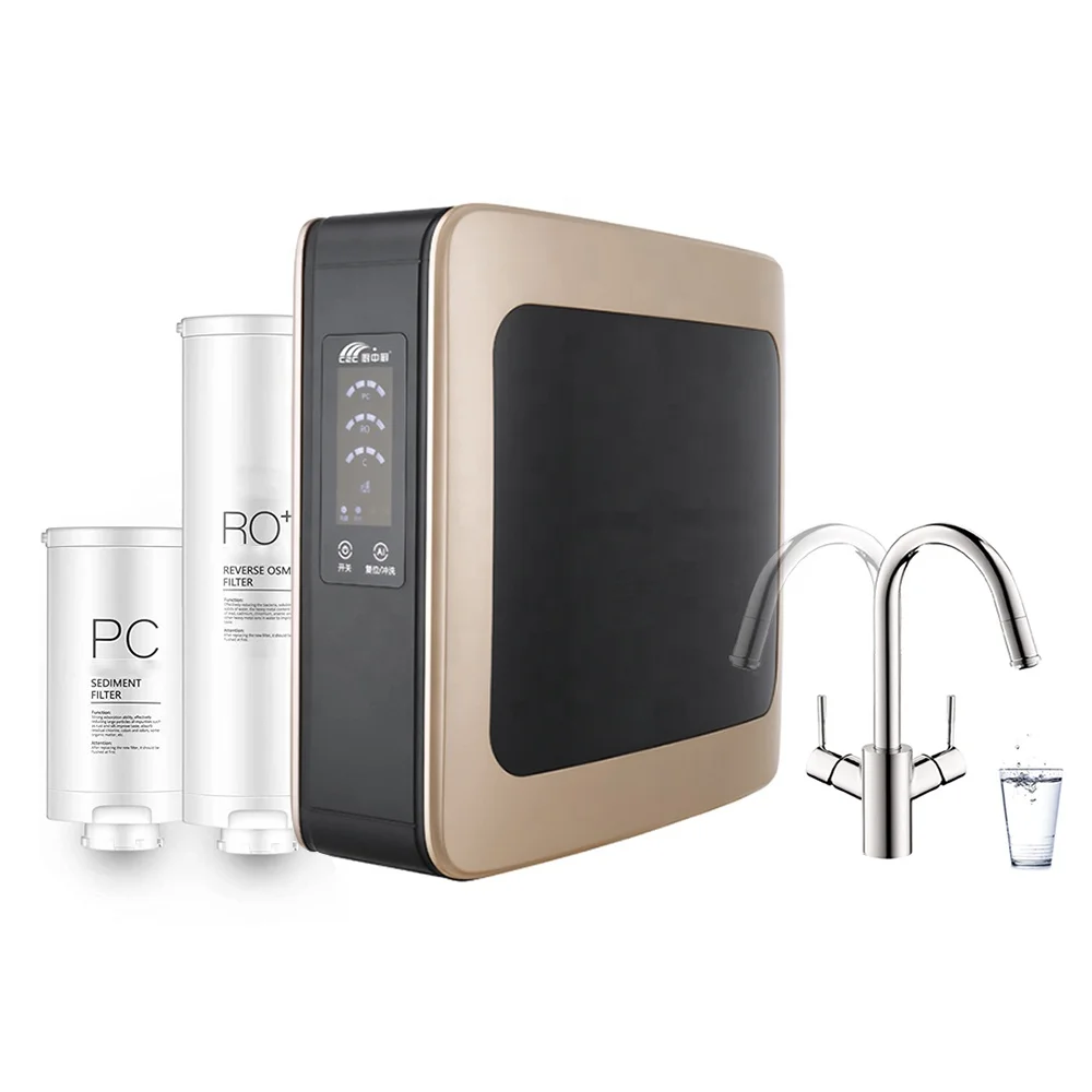 Фильтр для воды 500GPD с обратным осмосом, кухонный очиститель воды с фильтром для домашней питьевой воды