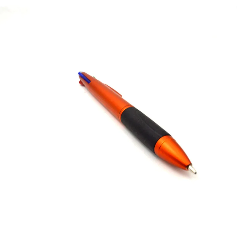 High quality mat metallic promotion 3 in 1 green red blue black refill inks stylus ball pen with custom logo
