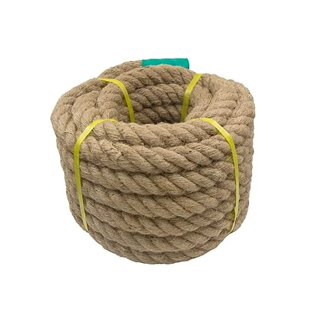 Factory Direct Supply 6-60mm Natural Jute Rope Twine Twisted Manila Rope for Craft Decorative Landscape Made in Bangladesh