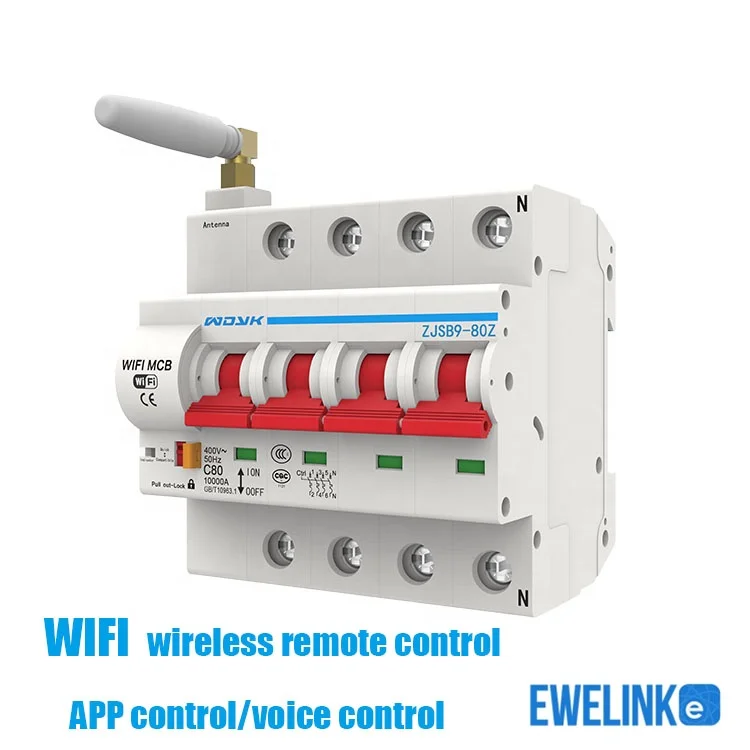 eWeLink WiFi 2P Smart Circuit Breaker Automatic Switch overload short circuit protection work with Amazon Alexa Google home