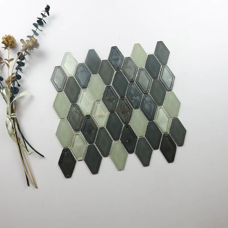 Good quality Hot-Melting Glass Mosaic for bathroom swimming pool tiles Tile Design