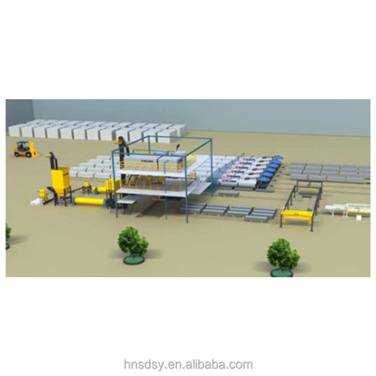 Building material machinery whole solution of production line plant autoclaved aerated concrete plant for AAC block and panel