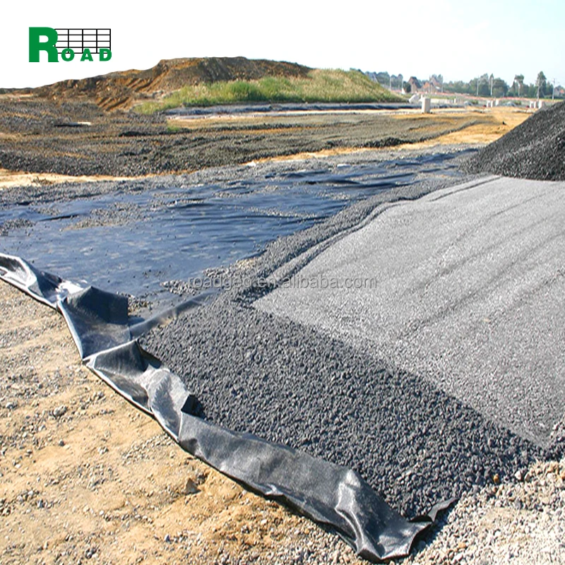 Black Weed Control Woven Geotextile Garden Fabric Agriculture Ground Cover Black Woven Geotextile 150gsm 250gsm