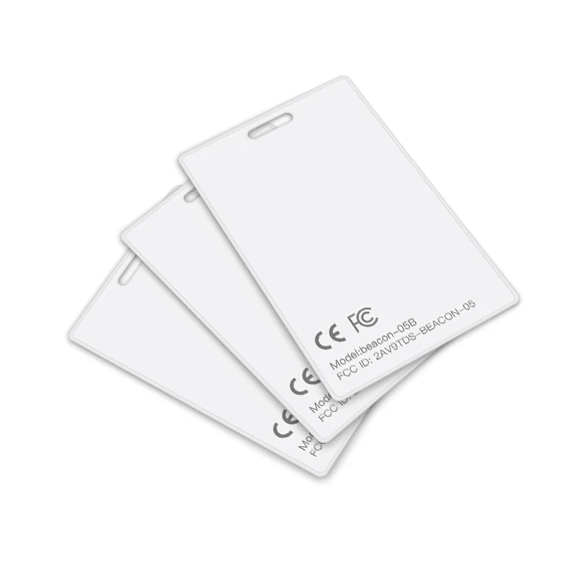 BLE5.2 Programmable Wireless Waterproof Ultra Thin Ble ibeacon Card  NFC Beacon Card Label Tag