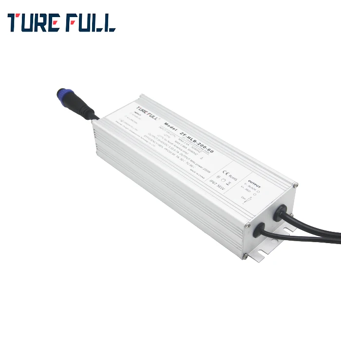 200W Constant Current 277Vac led driver PWM/0-10V high PF led driver for led grow lighting