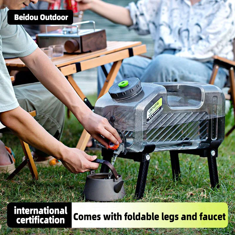 Outdoor camping water bucket drinking water domestic water storage tank with tap