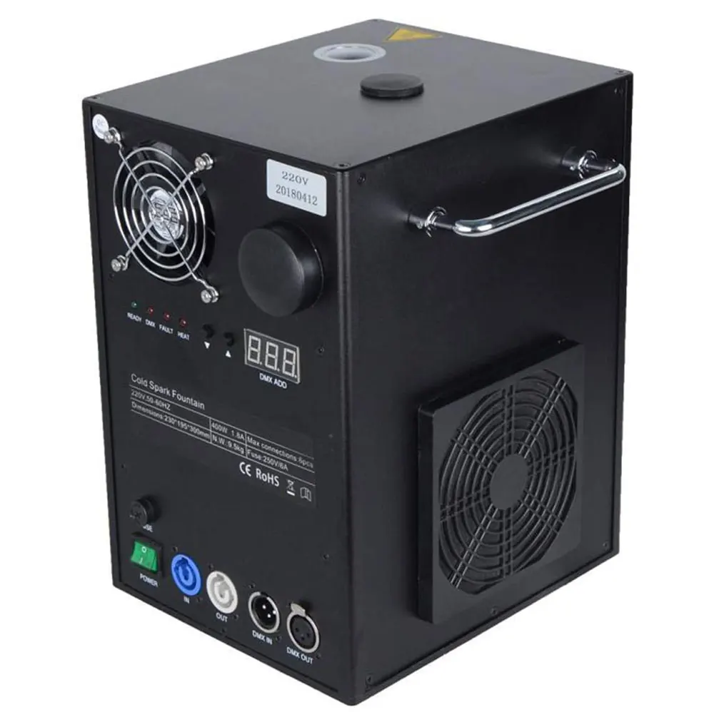 600W Mini Fireworks Machine Cold Fountain Spark Machine,Firework Effect Machines with Remote Control ,2-5M