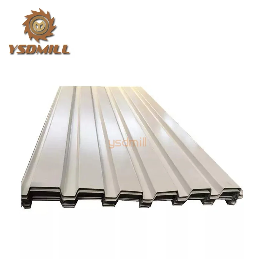 12 Waves Ral Color Coated Galvanized Corrugated Steel Sheet / GI / PPGI Roofing Plate