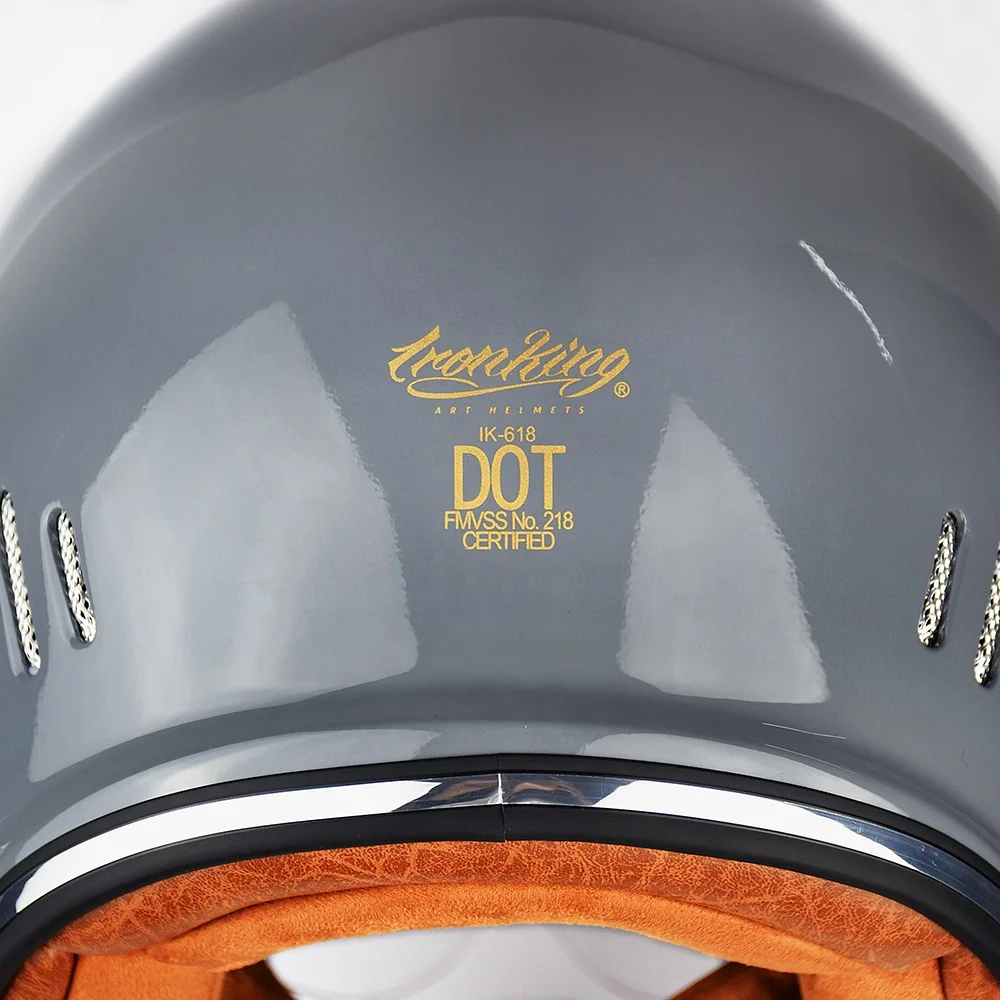 Full Face Motocross Helmet Men Women Vintage Street Moto Helmet DOT Approved Scooter Moto Helmet Warm Snowmobile Accessories