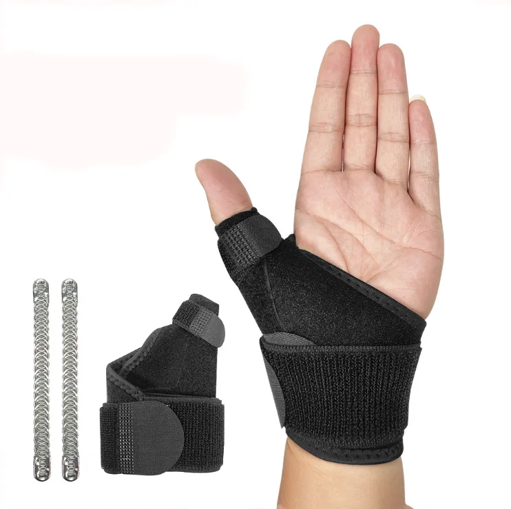 Custom wrist wrap orthopedic wrist brace with thumb support