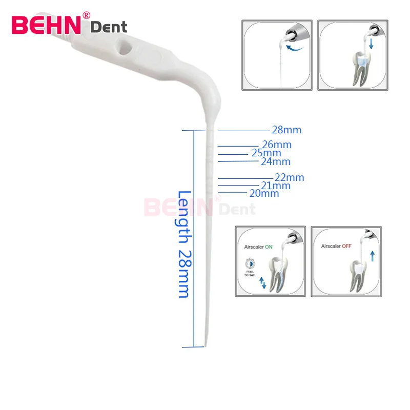 Dental Ultrasonic Endodontic Tips/ Root Canal Irrigation Plastic Endo Tips /Endodontic Ultrasonic Tips for Scaler