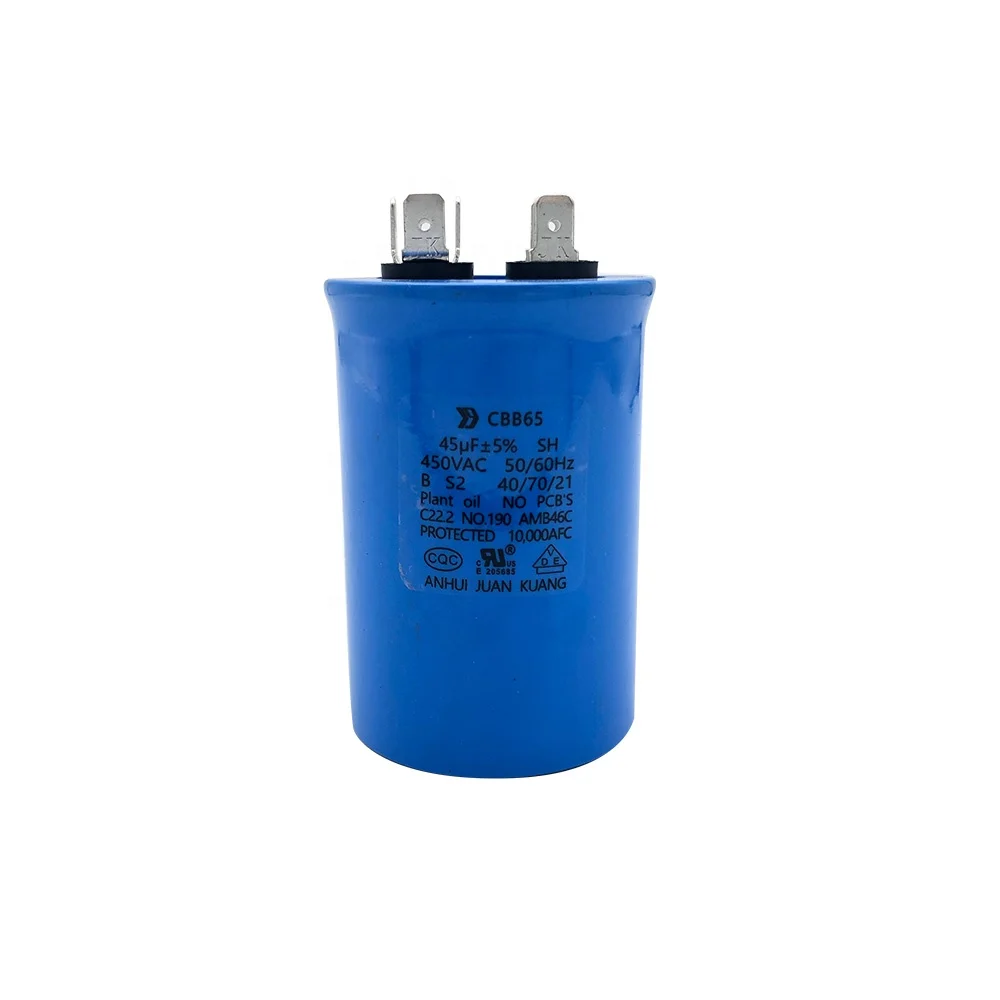 cbb65 dual capacitor 50+5mf 450v 370 vac