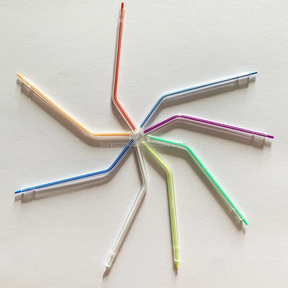 Disposable Quad Core Dental 3-Way Air Water Syringe Spray Nozzles Tips