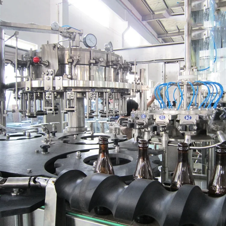 Automatic Drinking Mineral Sparkling Pure Water Liquid Alcohol Wine Beverage Filling Making Bottling Machine