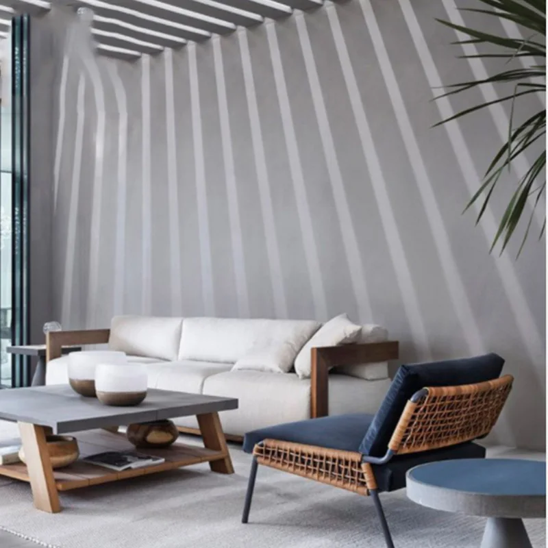 Удобный уличный диван из ротанга нового дизайна, можно настраивать диван