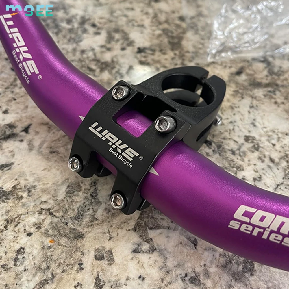 SeeMore Selection Bicycle Road Bike Ultra-Light CNC Aluminum Alloy Handlebars Riser Short Handlebar Stem