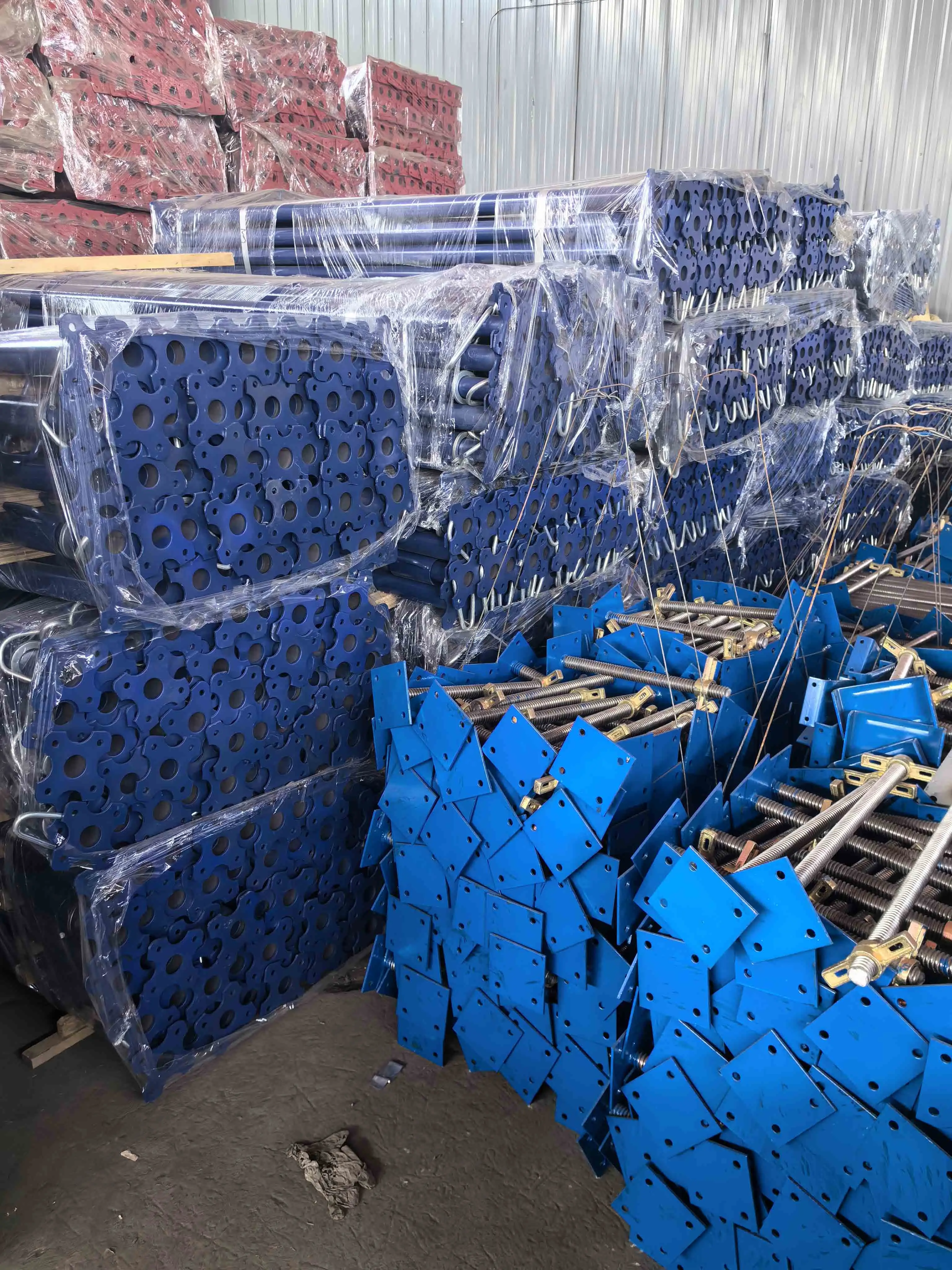 Heavy Duty 48/60MM Scaffolding Steel Props 2.2-4m Powder Coated Push Pull Shoring Jack Post