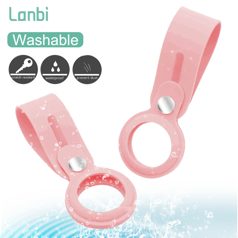 Popular Portable Wireless Tracker For Airtag Case Wallet Silicone Protective Key Finder Anti-lost For Airtag Keychain Case