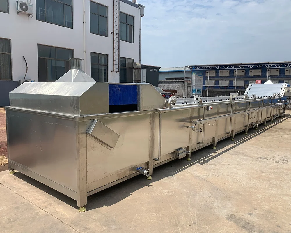 Vegetable Blanching Machine processing line