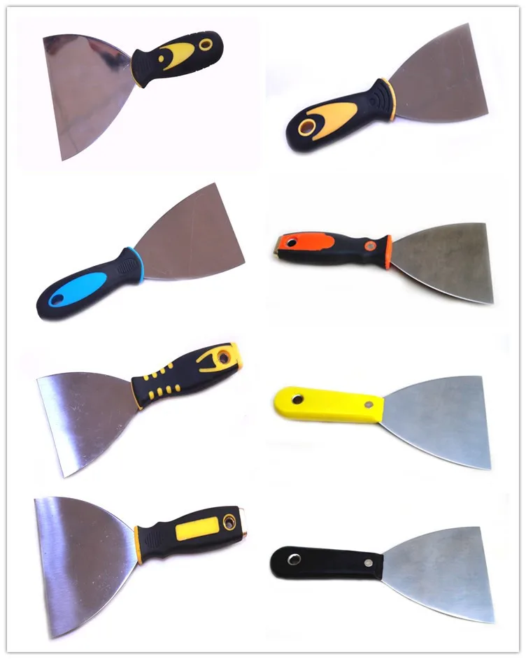 plastic handle mirror polish stainless steel /carbon steel putty knife