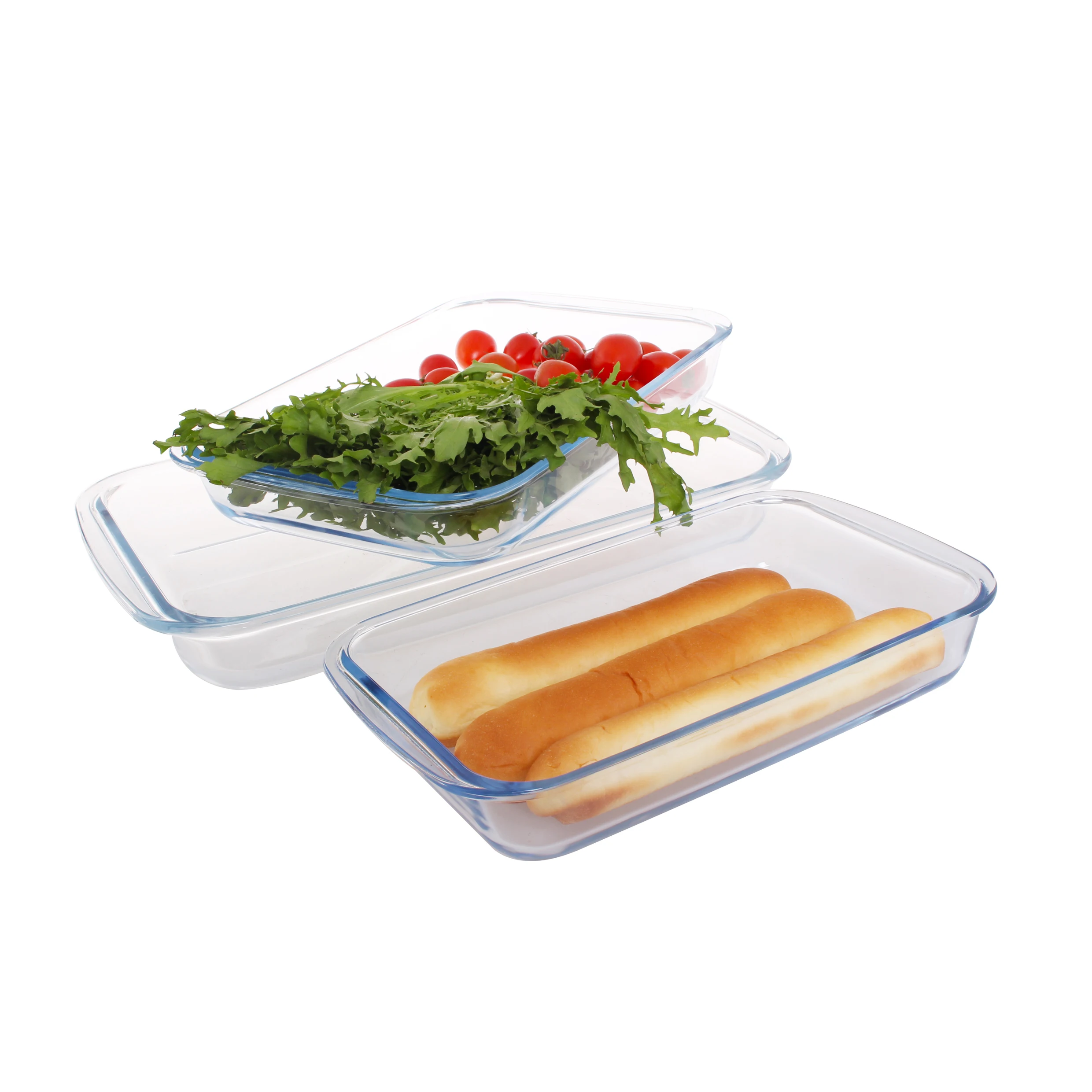 high borosilicate glass dinner set plate oven microwave safe plates