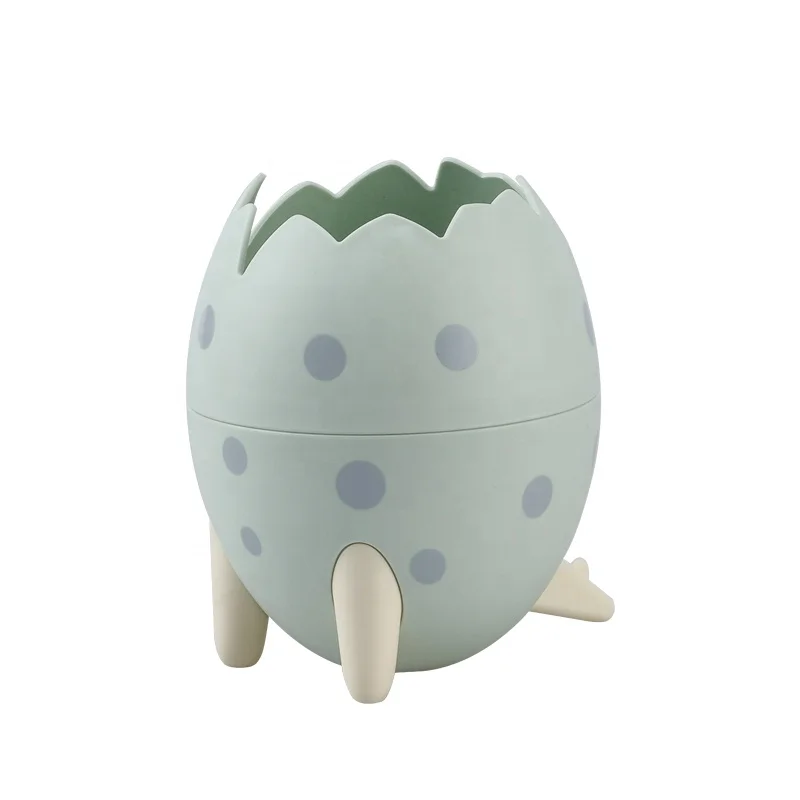 Wholesale Low Price Fashion And Creative Cute Cartoon Dinosaur Eggs Storage Bucket PP Student Stationery Pen Holder