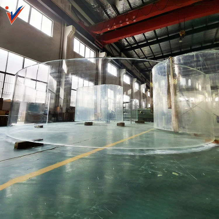 Leyu  Ocean Park Large Custom Made Cube Clear Acrylic Aquarium  Project fish tank panel