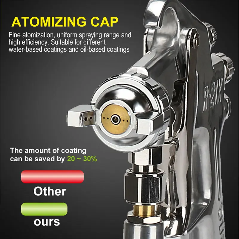 Taiwan Prona Air Paint Spray Gun R-21X Pistol Pneumatic Tools Automobile Top Coat Spray Gun