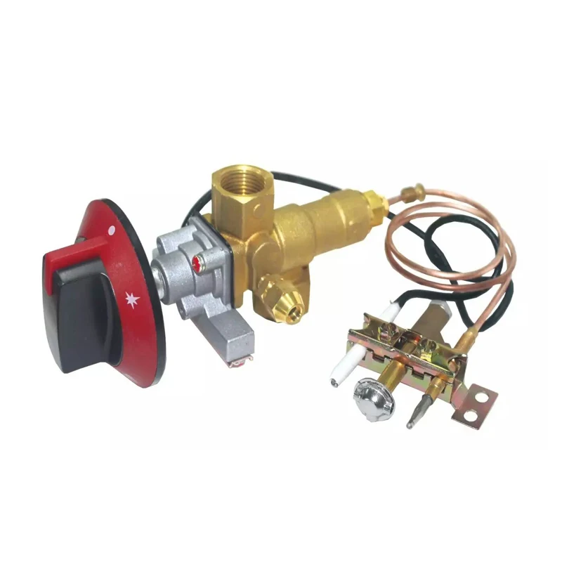 100000BTU LPG/NG Gas Oven Stove Inlet Valve, Pilot Burner and Knob whole sets