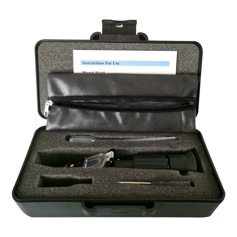 Manufacturer Sale Made Handheld Antifreeze And Battery Fluid Tester Freezing Point Refractometer In China with LED light