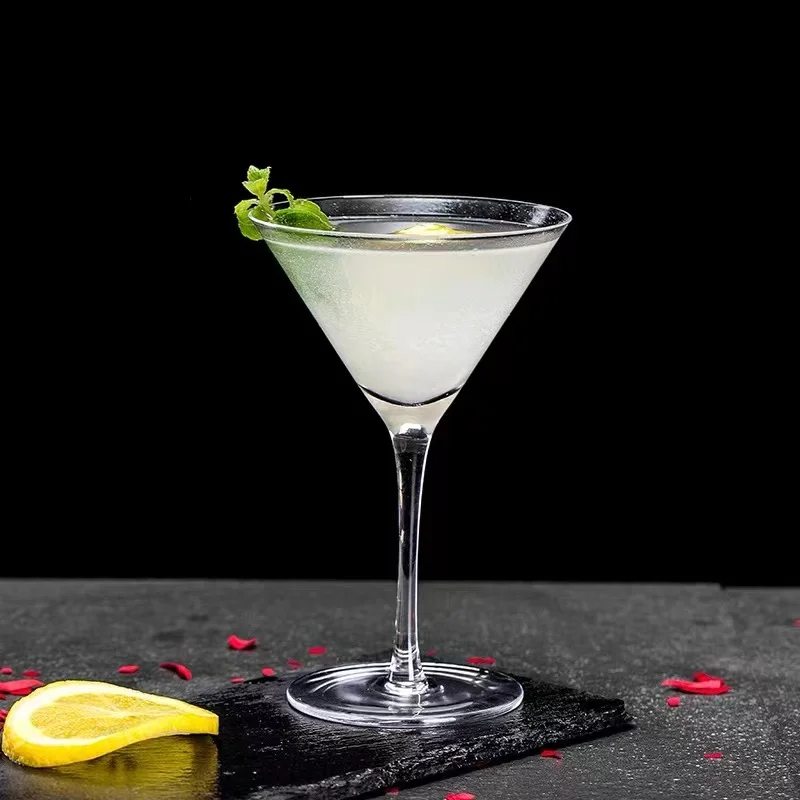 Wholesale In Stock 125ML Clear Whiskey Cocktail Glass Martini Bar Wine Glasses Goblet Cup Stemmed Champagne Glasses
