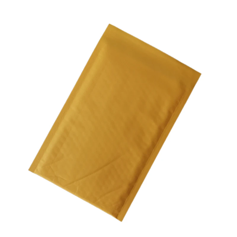 MOQ100 Hot Sale Wholesale Price Kraft Bubble Mailers With Strong Self Seal Adhesive Gold Paper Envelop Padded Envelope for Book