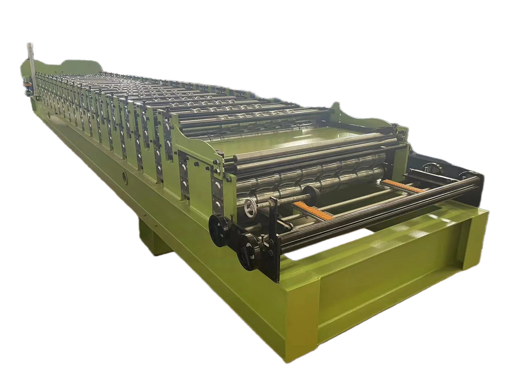 Strength factory engineering building materials machinery double color steel tile making machinery