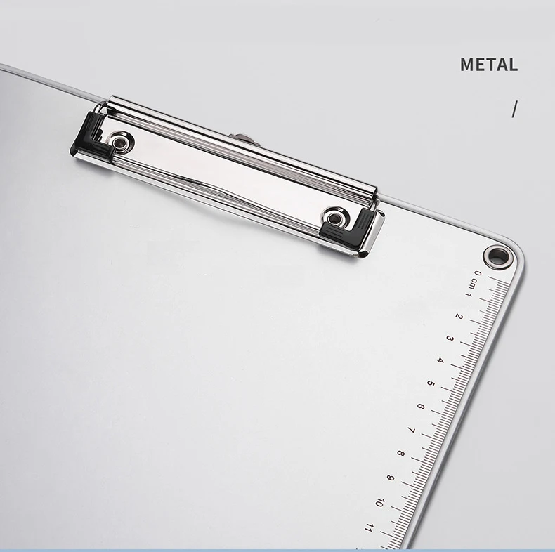UV proof A4 Black Aluminum Clipboard Desktop file folder